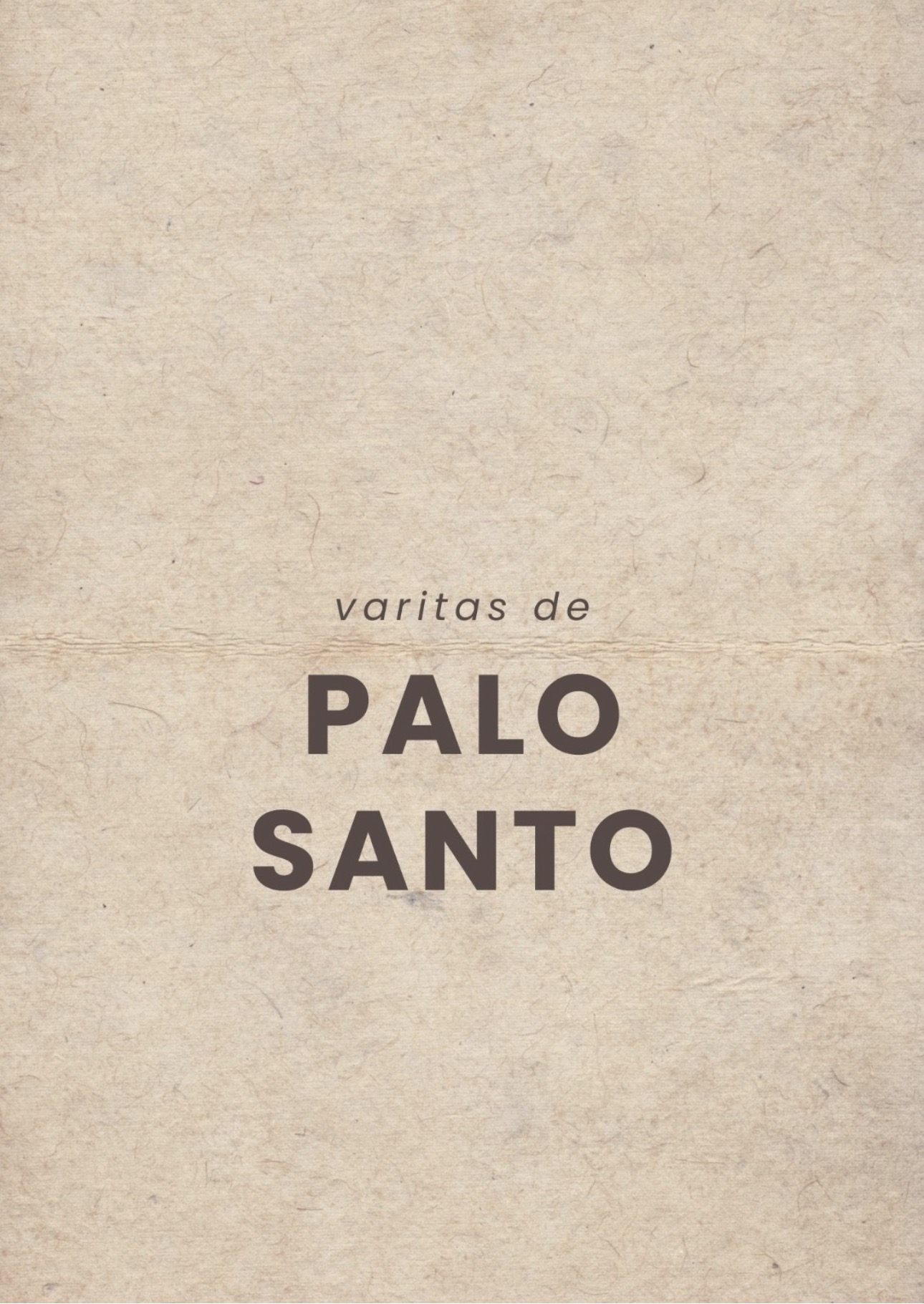 Palo Santo (madera sagrada)